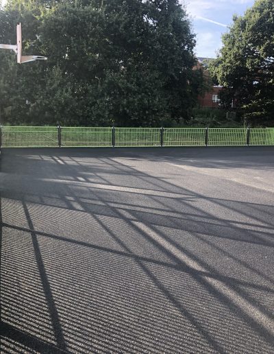 36D125BD-887B-4528-B05F-09368702978D Fencing installation and asphalt surfacing. MUGA.