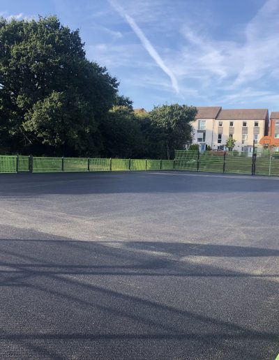 436863BD-D0A8-405E-89BA-7D43A02E621A Fencing installation and asphalt surfacing. MUGA