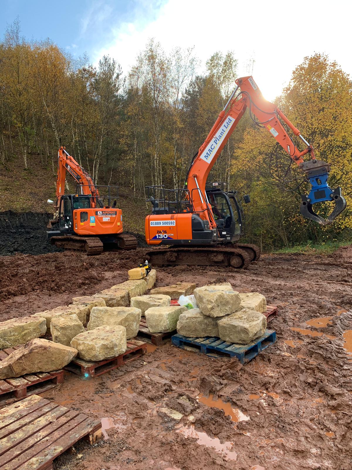 Civil contracting and landscaping.