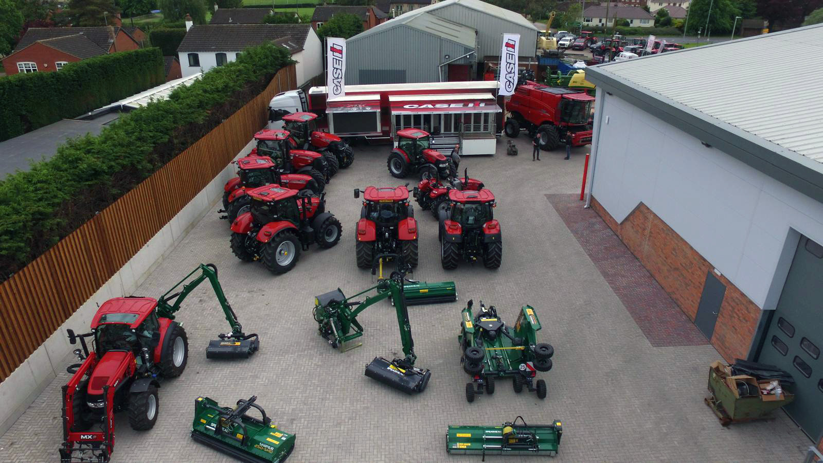 Startin Tractors Yard with new surfacing and drainage