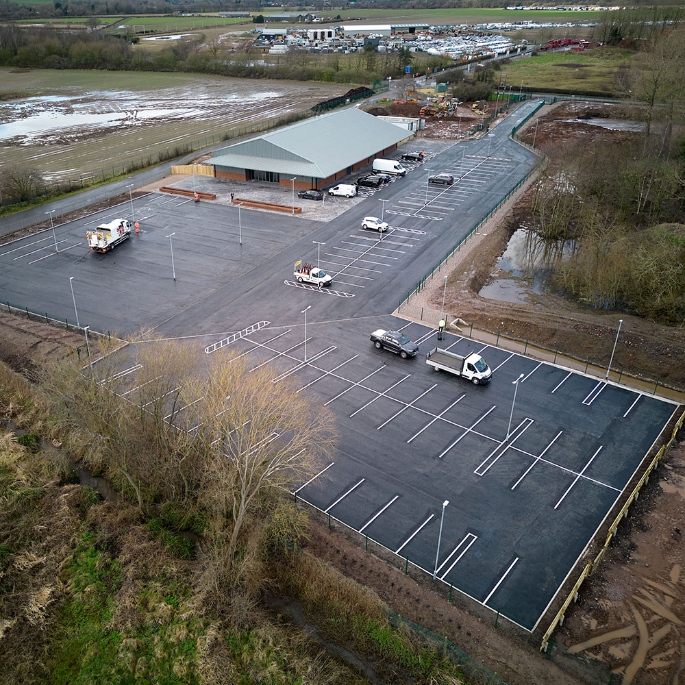 Civils and groundworks, finishing concrete foundations for commercial site at Bet365 Stadium, Stoke-on-Trent.