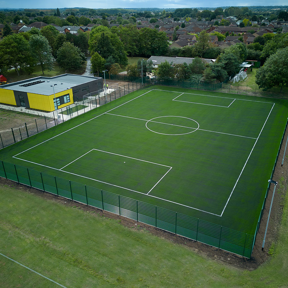 MAC Groundwork Contractors Surfacing Specialists in Sports Pitch Artificial Turf Civils and groundworks, finishing concrete foundations for commercial site at Bet365 Stadium, Stoke-on-Trent.