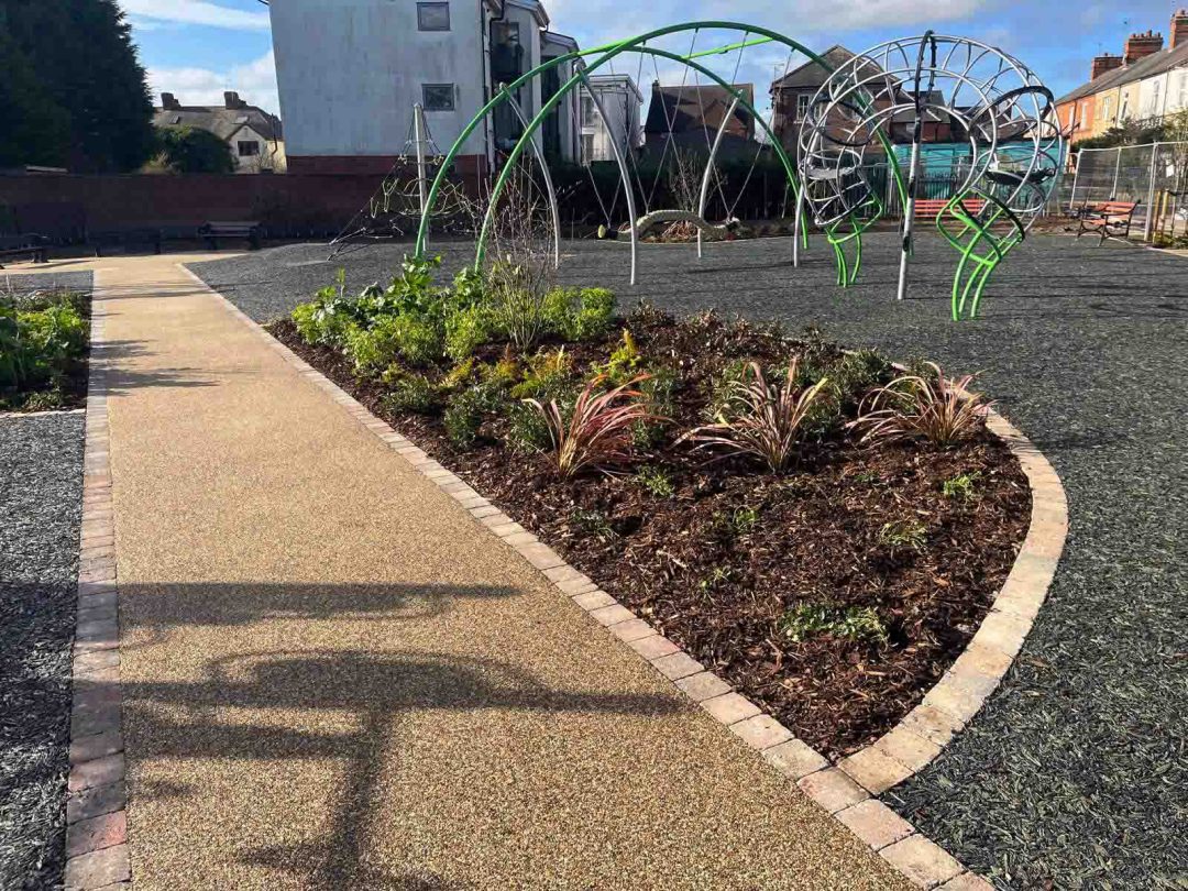 Sileby Play Area Installation Landscaping Surfacing – MAC Groundwork Contractors-13