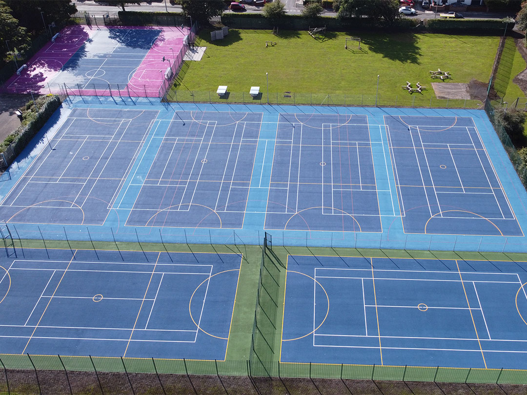 DCIM100MEDIADJI_0048.JPG Completed tennis courts for Chesterfield High School by MAC Groundwork