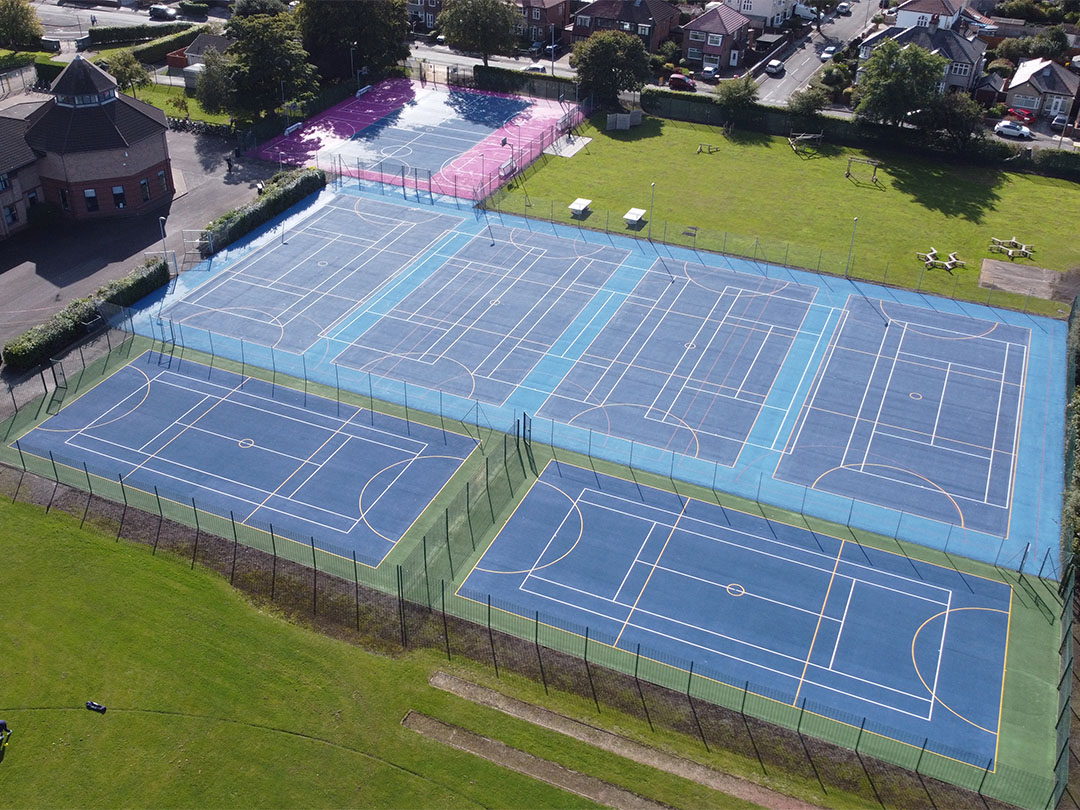 DCIM100MEDIADJI_0044.JPG Completed tennis courts for Chesterfield High School by MAC Groundwork