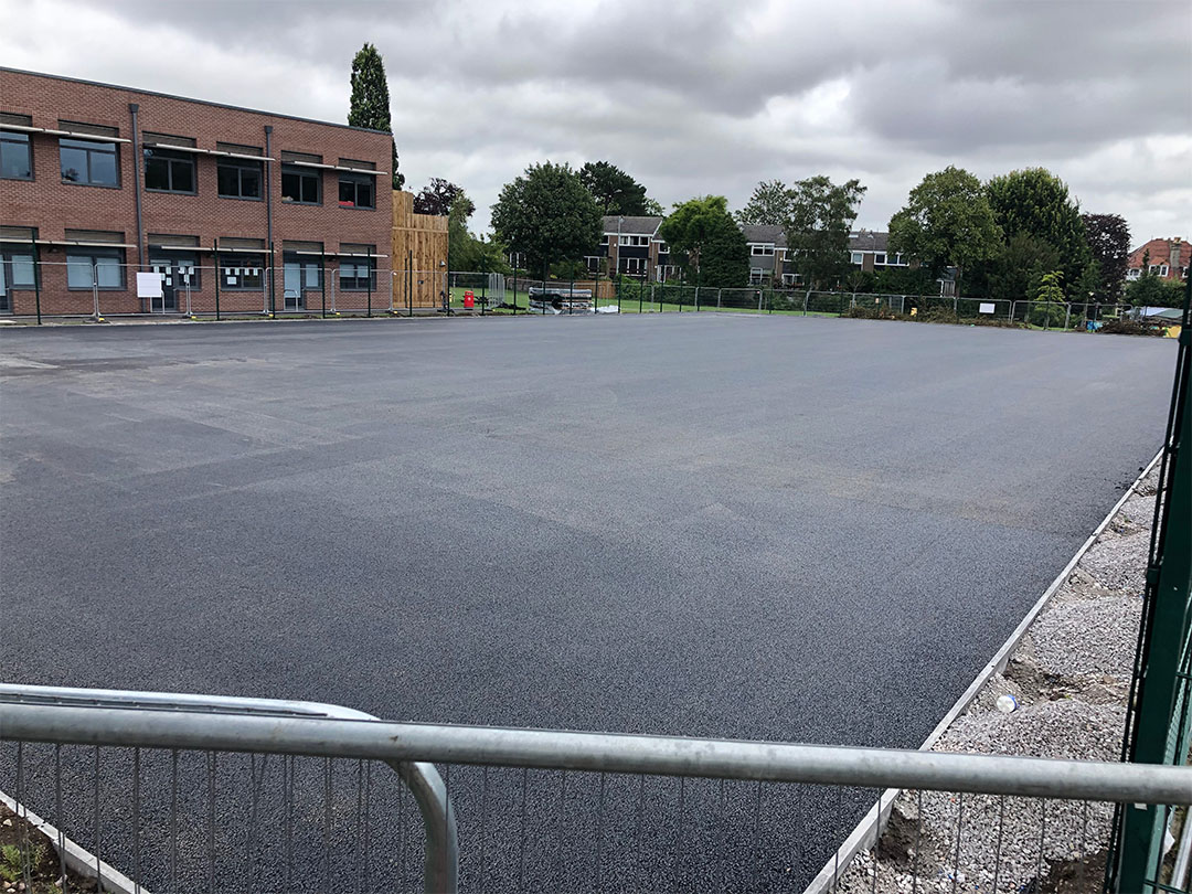 Cotham School Sports Pitch MAC Groundwork Contractors-3 Surfacing of the Cotham School sports pitch by MAC Groundwork