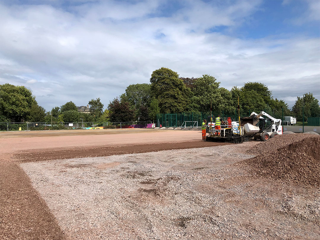 Cotham School Sports Pitch MAC Groundwork Contractors-8 Groundworks of the Cotham School sports pitch by MAC Groundwork