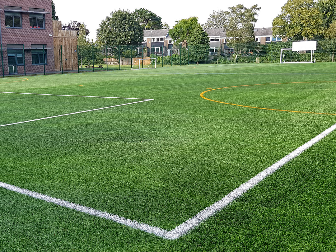 Finished result of Cotham School 3G sports pitch by MAC Groundwork