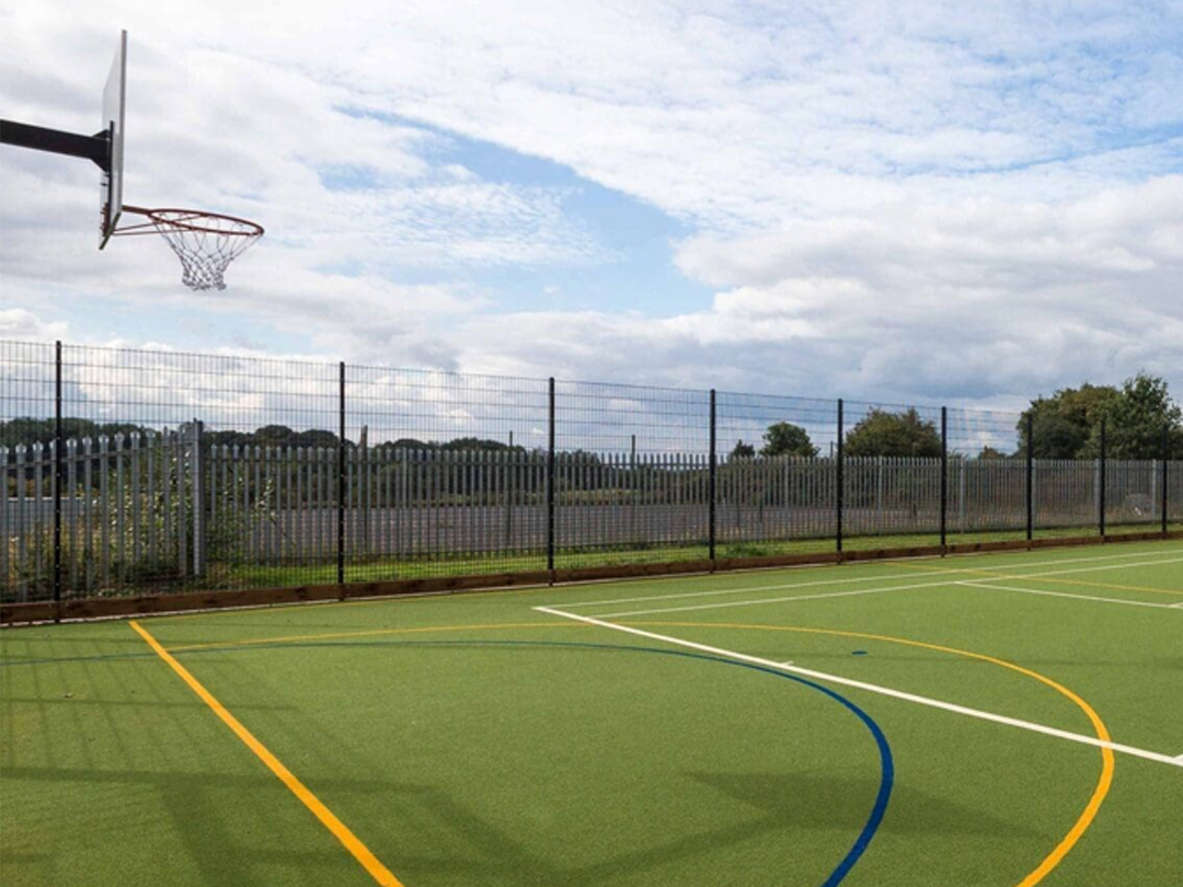 Manor Farm Multi-Use Games Area – MAC Groundwork Contractors-2 Finished result of Manor Farm multi-use games area sports pitch by MAC Groundwork